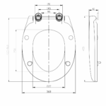 Dignity 470mm Bathroom Care Pack - Spatula Lever Dignity Seat - Dims